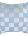 Cushion Cover-With Piping-Check Blue White-60cm x 60cm