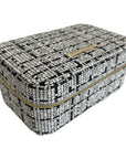 Large Tweed Jewellery Box-Cream