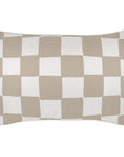 Cushion Cover-With Piping-Check Beige-35cm x 50cm