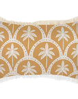 Cushion Cover-Coastal Fringe-Corfu Mustard-35cm x 50cm
