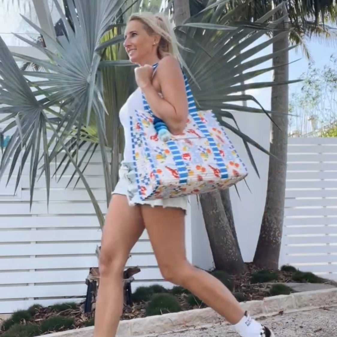 Striped Beach Bag-La Mer