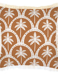Cushion Cover-Coastal Fringe-Corfu Rust-45cm x 45cm