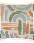 Cushion Cover-Coastal Fringe-Painterly-45cm x 45cm