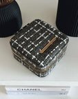 Small Tweed Jewellery Box-Khaki
