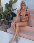 Ruched Bikini Set-Tropical Bliss