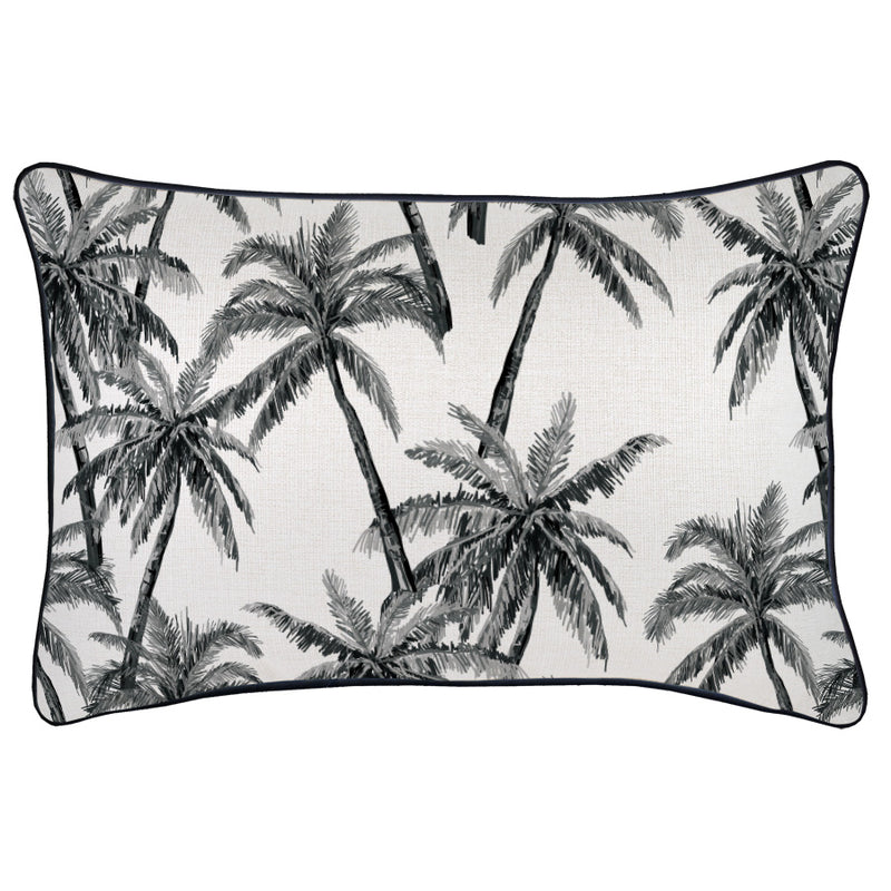 Cushion Cover-With Black Piping-Castaway-35cm x 50cm