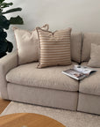 Cushion Cover-Coastal Fringe-Solid Natural-60cm x 60cm