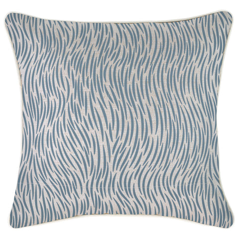Cushion Cover-Boho Textured Single Sided-Kai Navy-45cm x 45cm