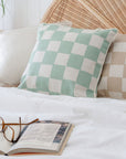 Cushion Cover-With Piping-Check Beige-60cm x 60cm