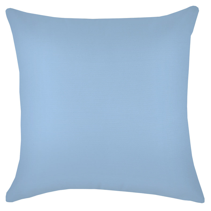 Cushion Cover-Boucle-No Piping-Solid Pale Blue-45cm x 45cm