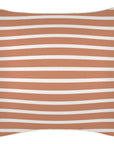 Cushion Cover-With Piping-Hampton Stripe Clay-45cm x 45cm