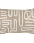 Cushion Cover-With Piping-Maze Taupe-35cm x 50cm