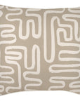 Cushion Cover-With Piping-Maze Taupe-60cm x 60cm