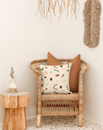 Cushion Cover-With Piping-Solid Rust-60cm x 60cm