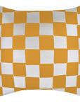 Cushion Cover-With Piping-Check Gold White-60cm x 60cm