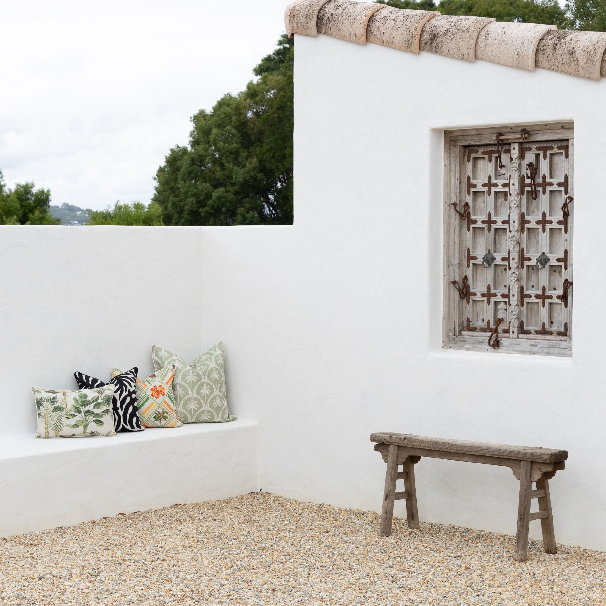 Cushion Cover-With Piping-Corfu Sage-60cm x 60cm