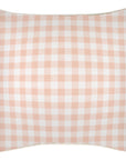 Cushion Cover-With Piping-Ginglam Peach-45cm x 45cm