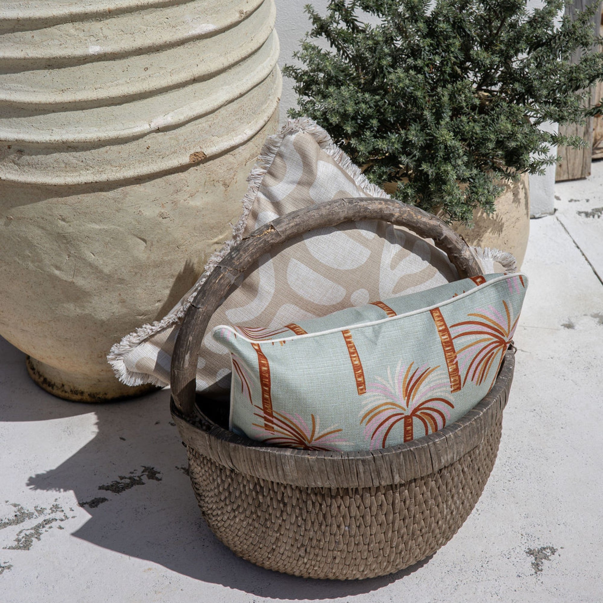 Cushion Cover-With Piping-Oasis Seafoam-45cm x 45cm