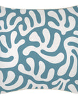 Cushion Cover-With Piping-Coral Sea Blue-45cm x 45cm