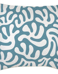 Cushion Cover-With Piping-Coral Sea Blue-60cm x 60cm
