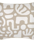 Cushion Cover-With Piping-Sand Beige-45cm x 45cm