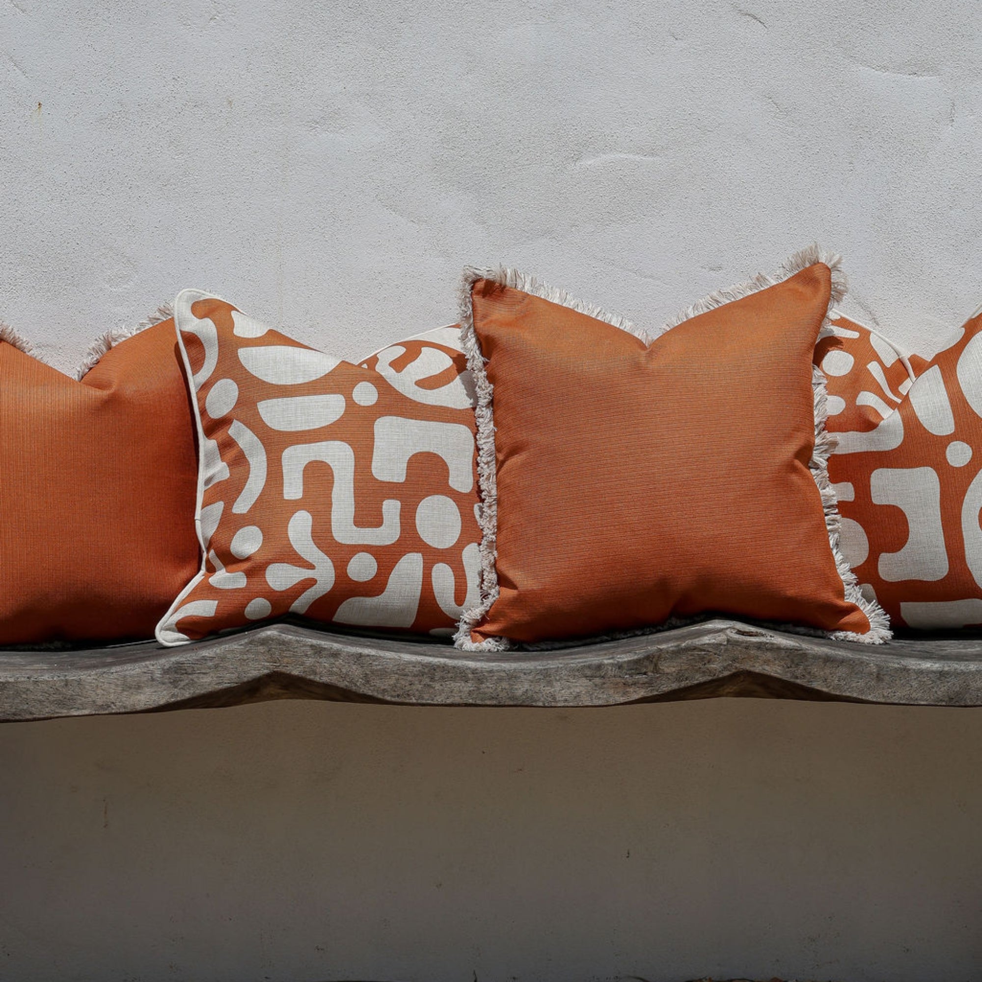 Cushion Cover-With Piping-Sand Terracotta-45cm x 45cm