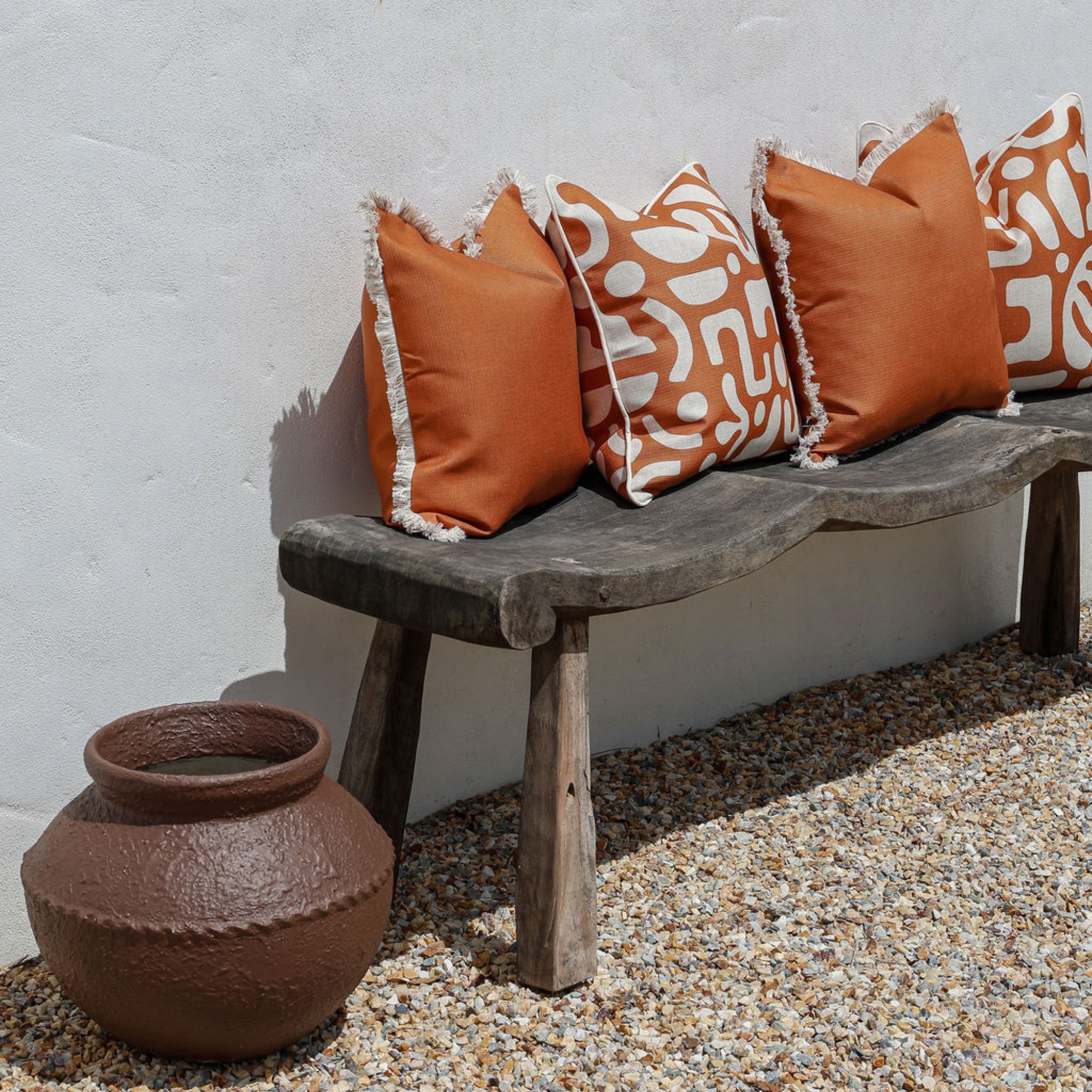 Cushion Cover-With Piping-Sand Terracotta-45cm x 45cm