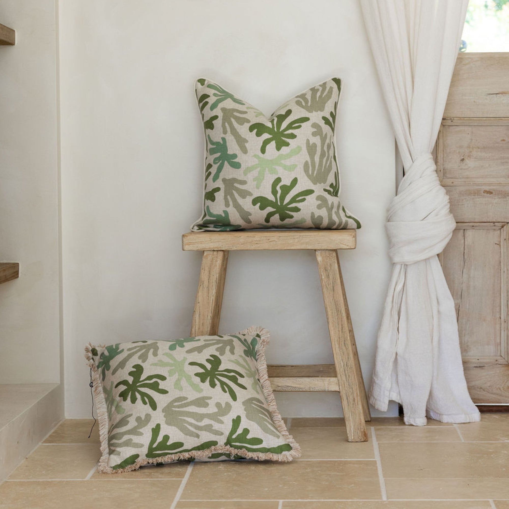 Cushion Cover-With Piping-Seaweed-45cm x 45cm
