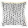 Cushion Cover-Coastal Fringe-Deck Stripe-Beige-45cm x 45cm