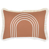 Cushion Cover-Coastal Fringe-Palm Tree Paradise White-45cm x 45cm