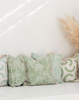 Cushion Cover-Coastal Fringe-Muse Sage-45cm x 45cm