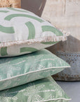 Cushion Cover-Coastal Fringe-Muse Sage-45cm x 45cm
