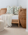 Cushion Cover-Coastal Fringe-Muse Sage-45cm x 45cm