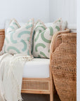 Cushion Cover-Coastal Fringe-Muse Sage-45cm x 45cm