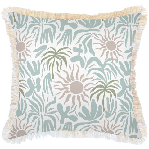 Cushion Cover-With Piping-Playa Seafoam-45cm x 45cm