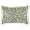 Cushion Cover-Coastal Fringe-Palm Trees Lagoon-35cm x 50cm
