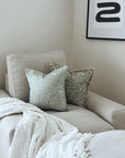 Cushion Cover-Coastal Fringe-Playa Sage-45cm x 45cm