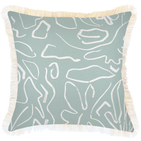 Cushion Cover-With Piping-Palm Trees Sage-35cm x 50cm