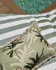 Cushion Cover-Coastal Fringe-Alfresco Sage-35cm x 50cm