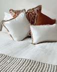 Cushion Cover-Coastal Fringe-Solid White-45cm x 45cm