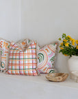 Cushion Cover-Coastal Fringe-Colour Mesh White-45cm x 45cm