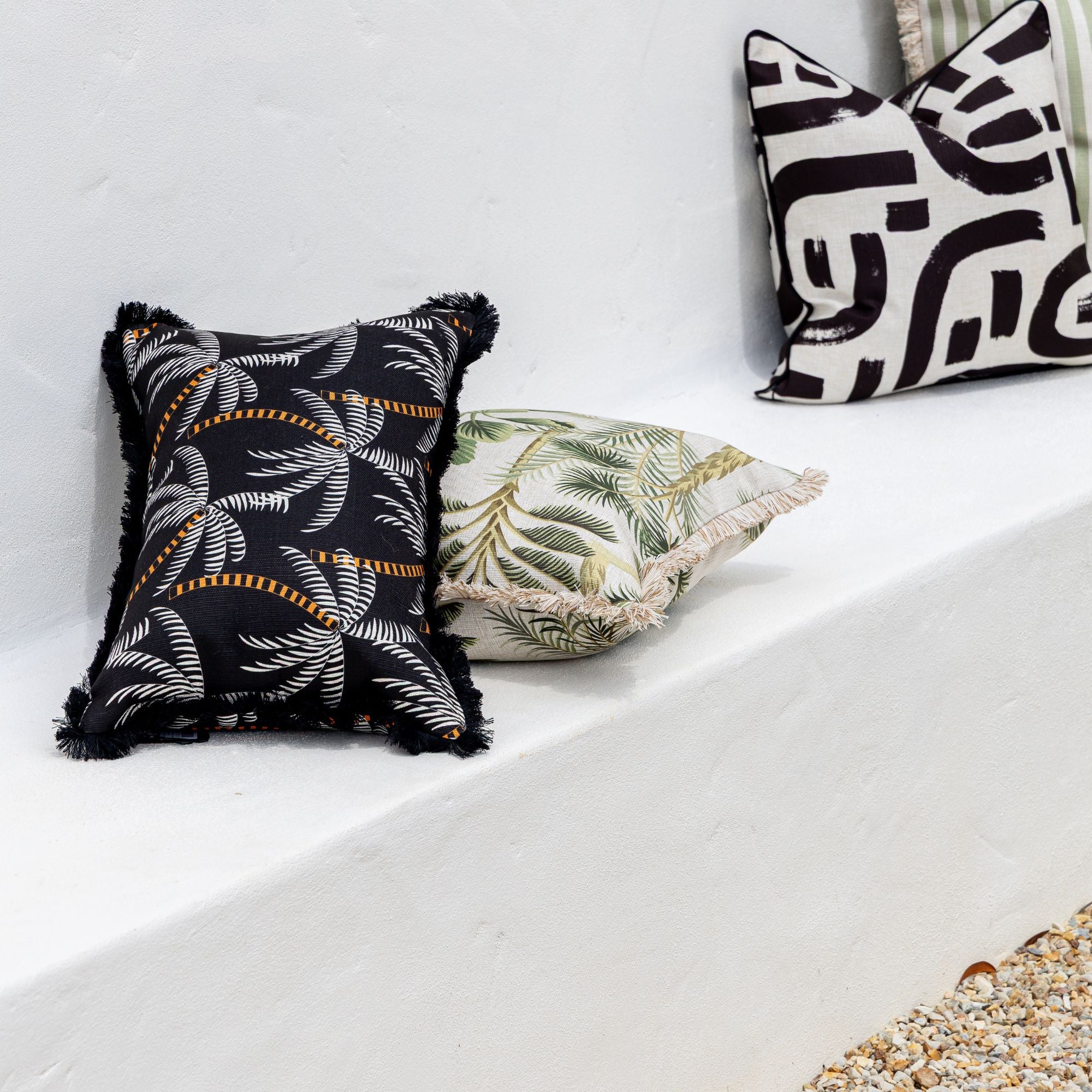 Cushion Cover-Coastal Fringe-Botanica-45cm x 45cm