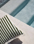 Cushion Cover-Coastal Fringe-Candy Stripe Eucalyptus-60cm x 60cm