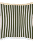 Cushion Cover-Coastal Fringe-Candy Stripe Eucalyptus-60cm x 60cm