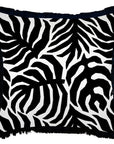 Cushion Cover-Coastal Fringe Black-Casa Palms Black-60cm x 60cm