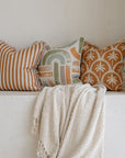 Cushion Cover-Coastal Fringe-Corfu Rust-45cm x 45cm