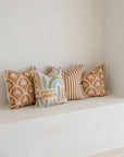 Cushion Cover-Coastal Fringe-Corfu Rust-45cm x 45cm