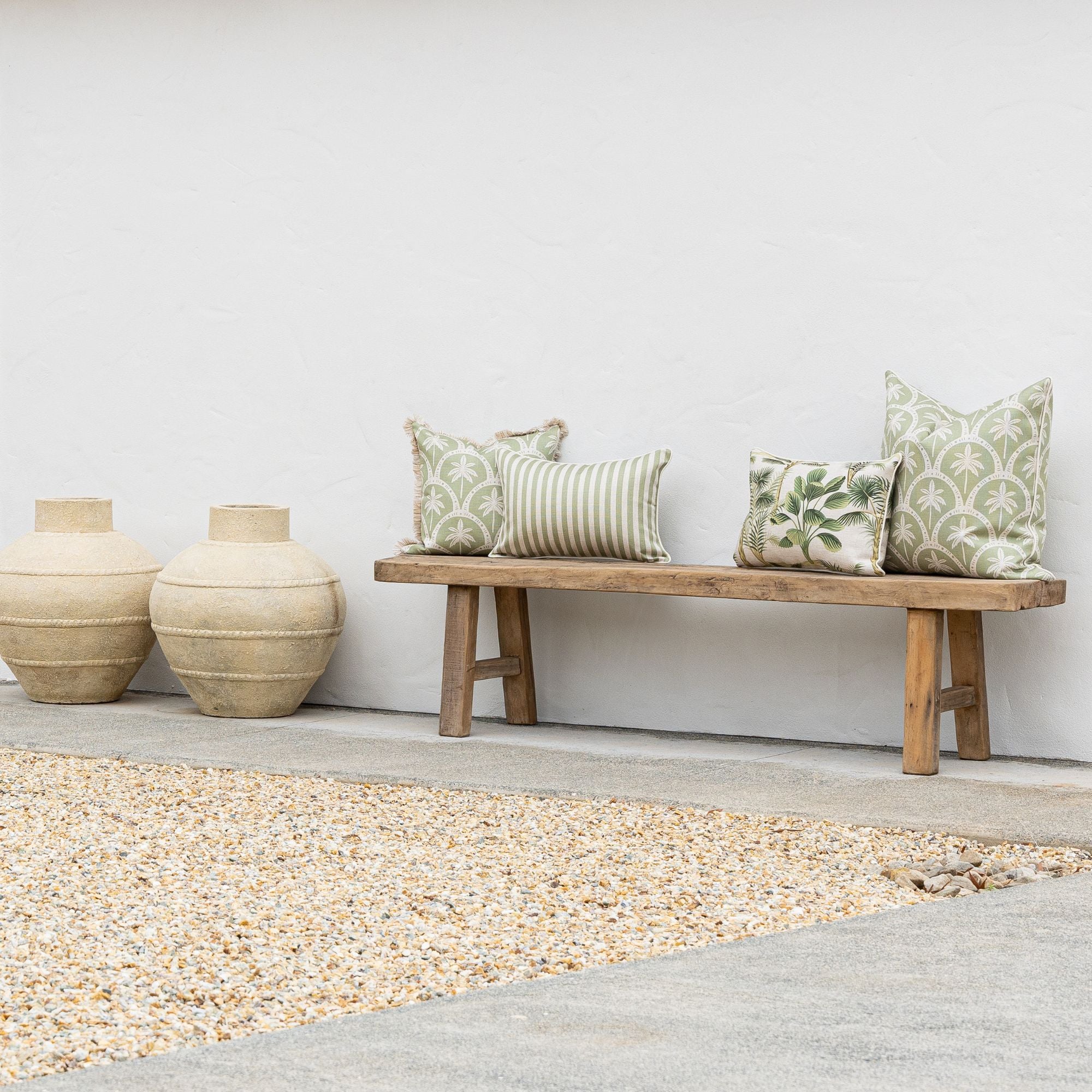 Cushion Cover-Coastal Fringe-Corfu Sage-45cm x 45cm