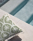 Cushion Cover-Coastal Fringe-Corfu Sage-60cm x 60cm