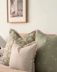 Cushion Cover-Coastal Fringe-Corfu Sage-60cm x 60cm